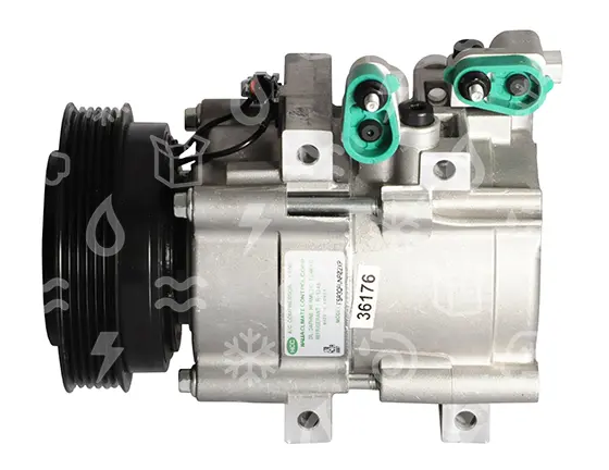 kompresor HCC HS17, řemenice 123 mm - PV6, 12V, OEM 97701-38170